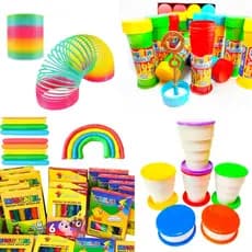 Kit 20 Brinquedos Infantis Lembrancinha Kit Aniversário Criança Bolha de Sabão Copo Retrátil Mola