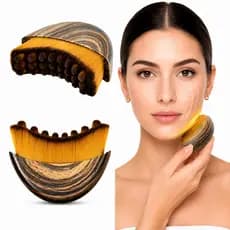 Escova de Massagem Facial Drenagem Linfática Reduz Inchaço Define Contorno do Rosto