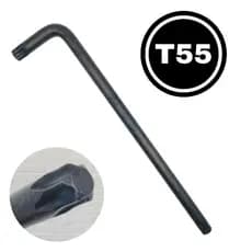 Chave torx longa T55
