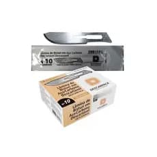 Kit Dermaplaning Lamina Nº 10 C/ 100un + Cabo Bisturi Anvisa