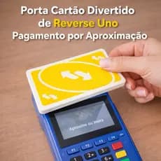 Porta Cartão Carta reverse Uno Pagamento por Aproximação Suporte Cartão Divertido