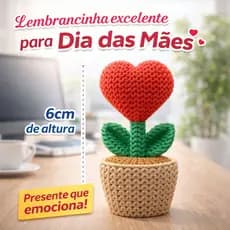 Kit Lembrancinha de Dia das Mães - Estilo Crochê Amigurumi