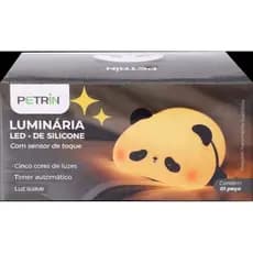 Luminária LED Panda de Silicone é a fofura que você precisava! Ilumina seu espaço com estilo e traz.