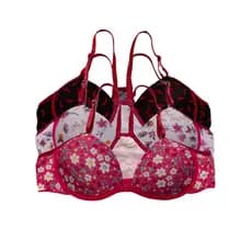 Kit 3 Sutiã Nadador Camiseta Com Bojo Estampado