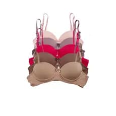 Kit 5 Sutiã  Infantil Menina Moça De Bojo Juvenil Liso  Microfibra
