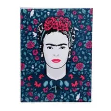 Placa Metal Fk Birds And Flowers Fd Azul 26X20X1 Cm 43002