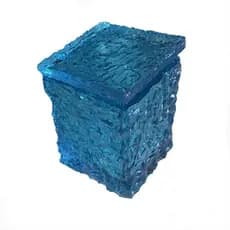 Balde De Gelo Em Acrílico Azul