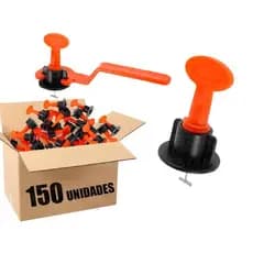 Kit 150 UND Nivelador a Rosca Para Pisos
