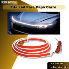 Fita Led Sequencial Universal Start Ghost Para Capô Carro 1.5M/2M