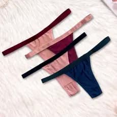 Kit 10 Calcinha Feminina Conforto Tanga Biquíni Confortável Com Forro Algodão Básica Dia a Dia