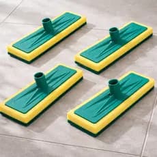 Kit 4 Esponja Vassoura Esfregão Lava Piso Azulejo Fibra Limpeza Pesada Kit 4 un