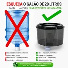 Filtrador 4L Galão Reservatório Superior Para Suporte Bebedouro de Agua + Boia + Vela