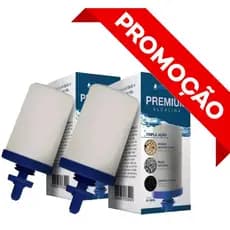 Kit 2 Vela Tripla Ação Alcalina, Carvão Ativado e Prata Coloidal Compatível em Todos Filtro De Barro