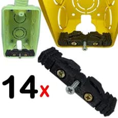 14 Reparo para Caixinha 4x2 Caixa de Interruptor Tomadas
