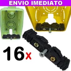 Kit 16 Reparo de Caixinha 4x2 Aba de Caixa Tomada Interruptor