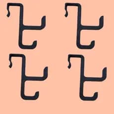 Kit 4 Ganchos Para Armários Gavetas De Cozinha Quarto Banheiros Lavanderia