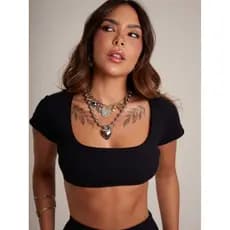 cropped feminino, blusa feminina, cropped feminino manga curta, blusa curta, cropped