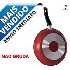 Frigideira Anti aderente não gruda 22cm nas cores Preto ou Cereja Original
