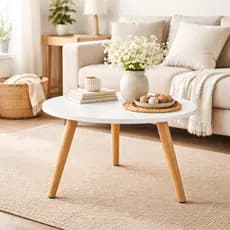 Mesa Mesinha De Centro Decorativa retrô Para Sala Sofa E Apoio Pe Palito Madeira Tripe MDF