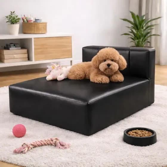Cama Box para Cachorro porte grande luxo - confortável, resistente e estofada