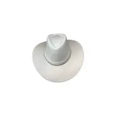 Chapeu Branco Country Americano Camurça Rodeio Festa De Peao Cowboy Feminino Com Stress Brilho Cowgirl