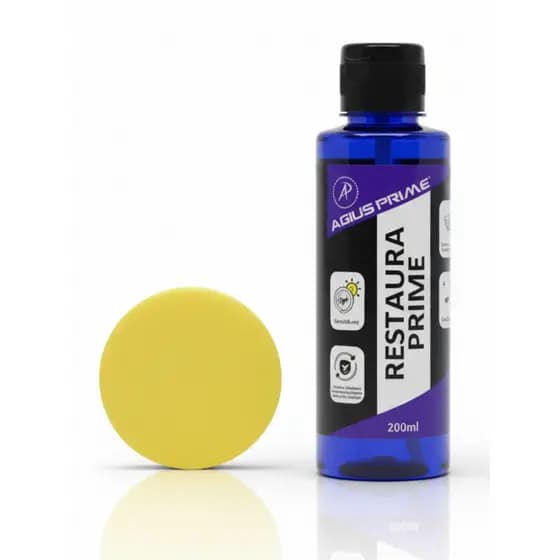 Restaura Prime Agius Restaurador/Revitalizador Plástico Automotivo Pneu Borracha Kit + 2 Aplicador