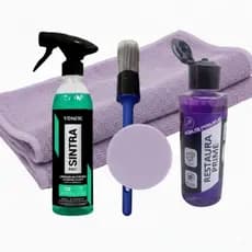 Vonixx + Agius Prime Kit Limpeza Interna Sintra Fast Pincel Microfibra Revitalizador Plásticos