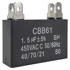 Capacitor 1,5 uF 450V Quadrado