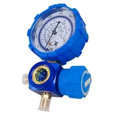 Manifold 1 Via Com Manômetro de Baixa Para R410A, R407C, R134A e R22 Sem Mangueira
