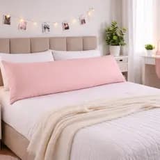 Fronha Capa Travesseiro Corpo Fofuxão Versatile Micropercal 300 Fios 146x46cm com Zíper