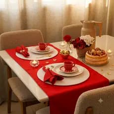 Kit  Mesa Posta Jantar Romântico a dois Completo💖9 Peças
