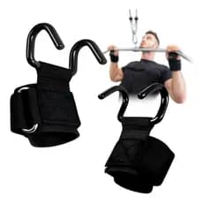 Luva Gancho Strap Grip Musculação Barra Hook Academia 136kg