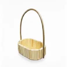 Cesta M Pinus Oval Presente Decoração fraldeira Pascoa Dia das Mães - kit com 10 unidades