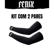Kit Com 2  Pares de Manguito Volei Futebol Motoboy