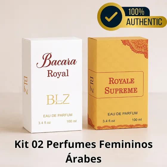 KIT 2 PERFUMES ÁRABES FEMININOS 100ML EAU DE PARFUM