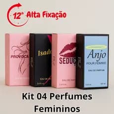 Kit 04 Perfumes Femininos Importados Eau de Parfum 100ml