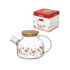 Chaleira De Vidro Borossilicato Com Infusor 1 Litro Floral Le Jardin Hauskraft