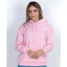 Blusa Moletom Canguru Fechado Com Capuz Feminino Masculino P ao GG