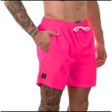Short Masculino Bermuda Praia Mauricinho de Tectel Lisa Verão Leve