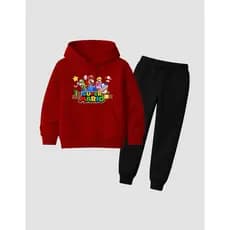Conjunto Moletom Infantil Peluciado Super Mario