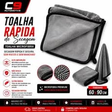 Toalha de Secagem Automotiva Maxx Twist 90x60cm Microfibra 600gsm Secagem Rápida