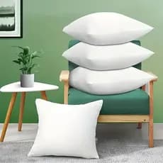 Kit 4 Enchimento De Almofada 45x45 Almofadas Cheias Decorativas Sofá Cama Antialérgica Macias Luxo