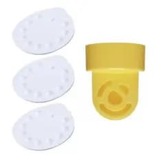 Kit 1 válvula e 3 membranas para bombinha extrator de leite materno Medela