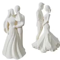 Topo de Bolo Casamento Noivos  Novinhos em 3d Festa Enfeite Decoração