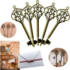 10 20 30 Chaves Vintage Retro Antigas Grande Lembrancinha Convite Casamento