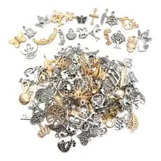 10/ 15/ 20/ 50 Pingente Metal Mix Para Pulseiras e Colares Infantil Artesanato