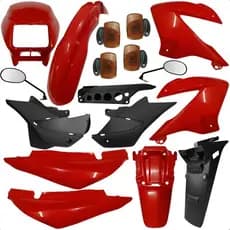 Kit Carenagem Completo Modelo Original Para Moto Nxr Bros 125 150 2003 2004 2005 2006 2007 2008