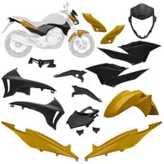 Kit Carenagem Completo Roupas Plásticas Para Moto Honda Cb 300r 2009 2010 2011 2012 2013 2014 2015