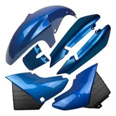 Kit Carenagem Pintadas Paralama Tampa Lateral Rabeta Ybr 125 2000 2001 2002 2003 2004 2005 2006 2007 2008