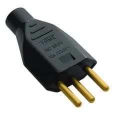 Plug Macho 2p+t 10a Preto 2142 - Fame